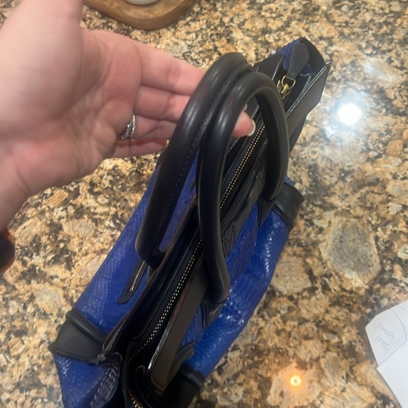 Céline blue python tote - Picture 3 of 9